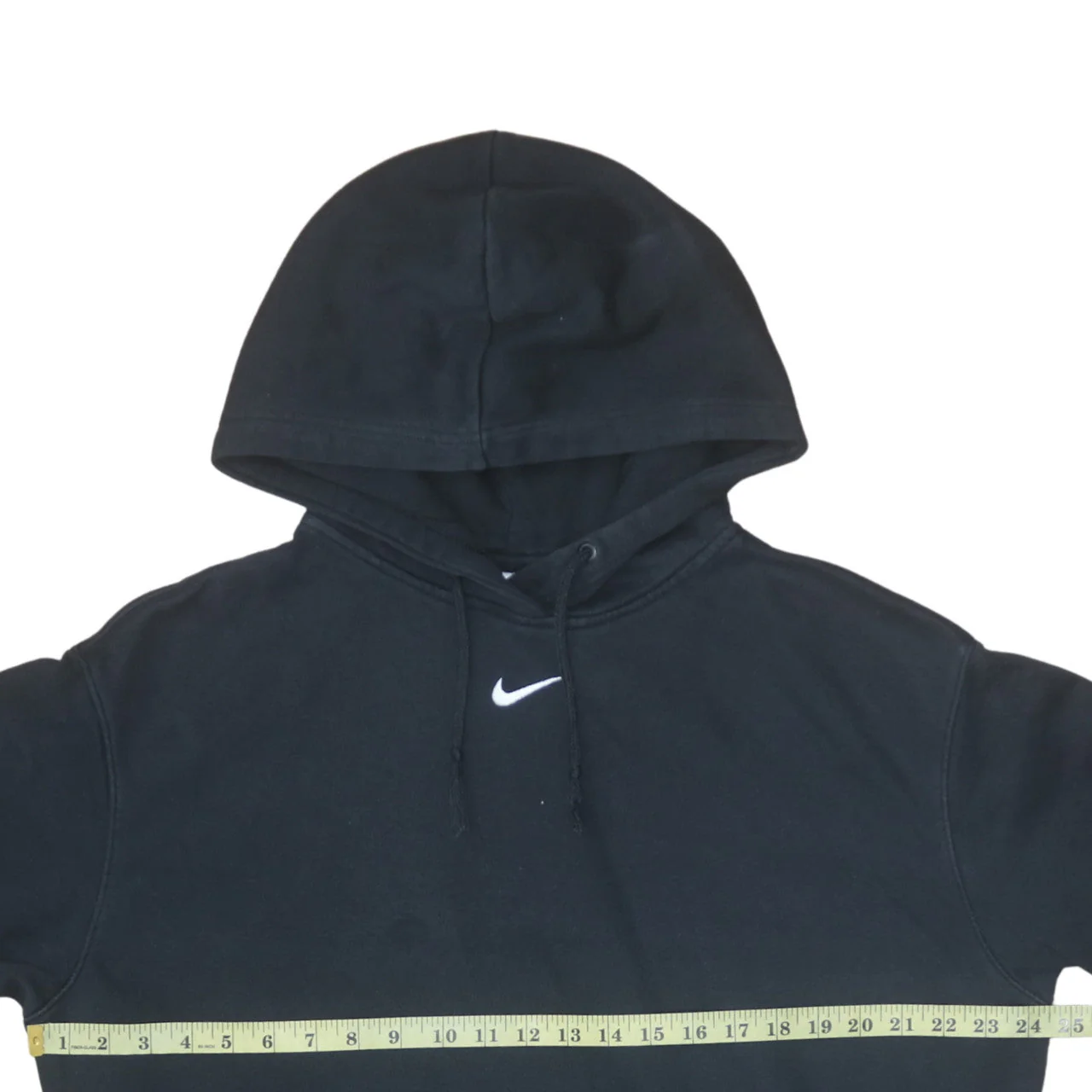 Nike Men's Black Pullover Hoodie Small Logo Fleece Sweatshirt - Image 3