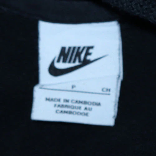 Nike Men's Black Pullover Hoodie Small Regular Fit Fleece - Image 5