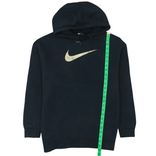 Nike Men's Black S Pullover Fleece Hoodie with Gold Logo - Image 2