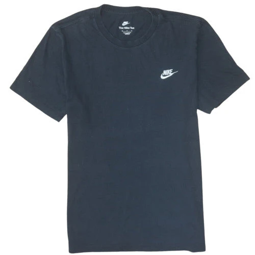 Nike Men's Black Short Sleeve Cotton Logo T-Shirt Medium