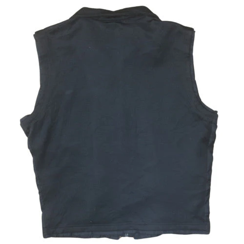 Nike Men's Black Sleeveless Fleece Zip Activewear Jacket Size S - Image 4
