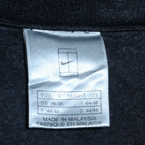 Nike Men's Black Sleeveless Fleece Zip Activewear Jacket Size S - Image 5