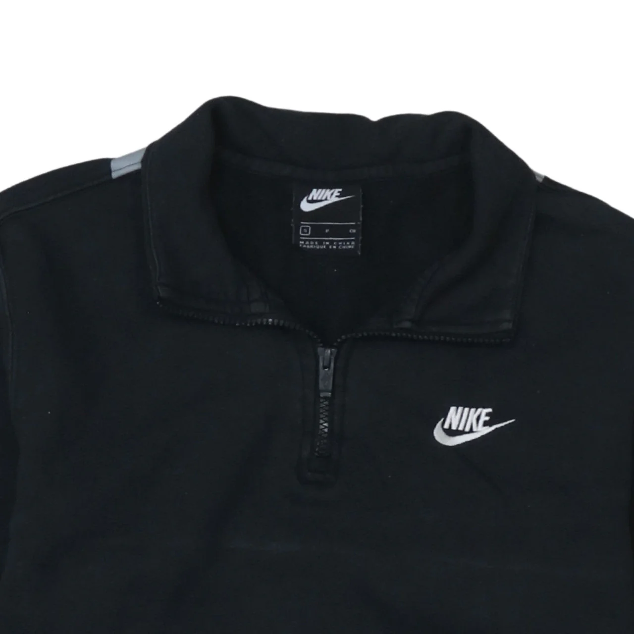 Nike Men's Black Small 1/4 Zip Pullover Sweatshirt with Logo - Image 7