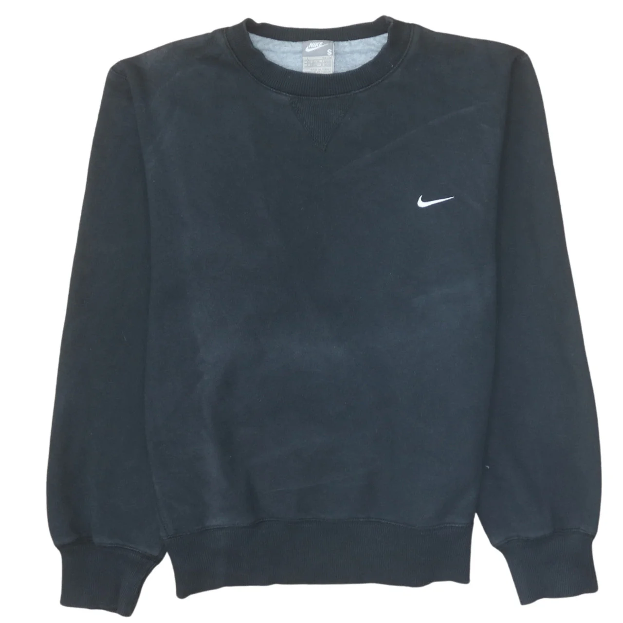 Nike Men's Black Small Crew Neck Pullover Sweatshirt