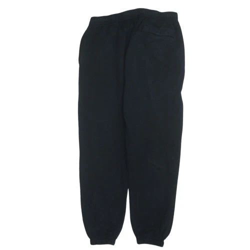 Nike Men's Black Small Fleece Jogger Sweatpants with Elastic Waist - Image 4