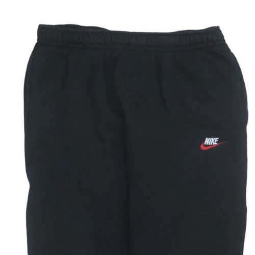 Nike Men's Black Small Fleece Jogger Sweatpants with Elastic Waist - Image 8