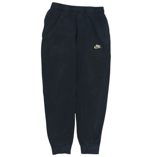 Nike Mens Black Small Jogger Sweatpants Elastic Waist Fleece Lined
