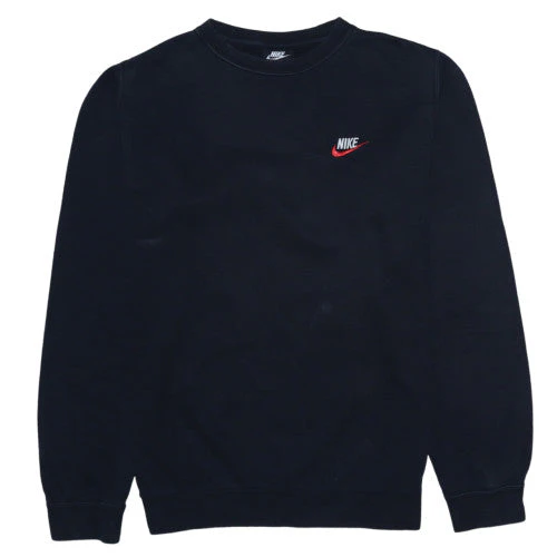 Nike Men's Black Small Pullover Crew Neck Fleece Sweatshirt