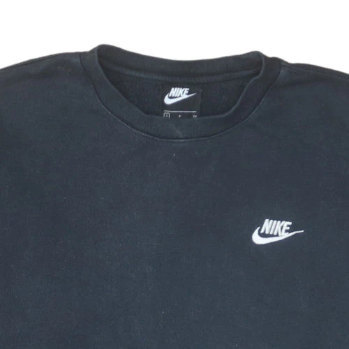 Nike Men's Black Small Pullover Crew Neck Fleece Sweatshirt - Image 8