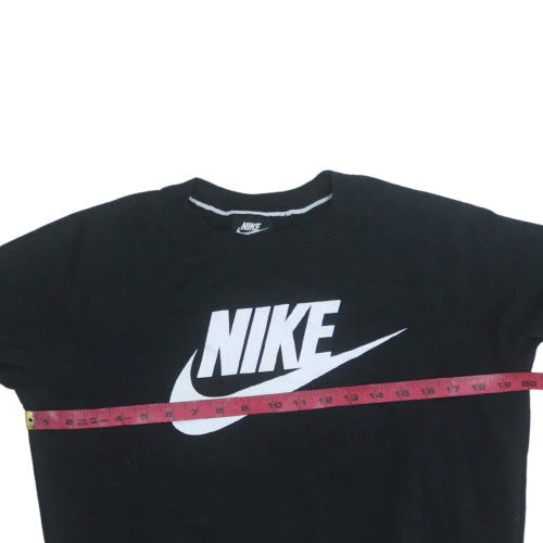 Nike Men's Black Small Pullover Crew Neck Graphic Sweatshirt - Image 3