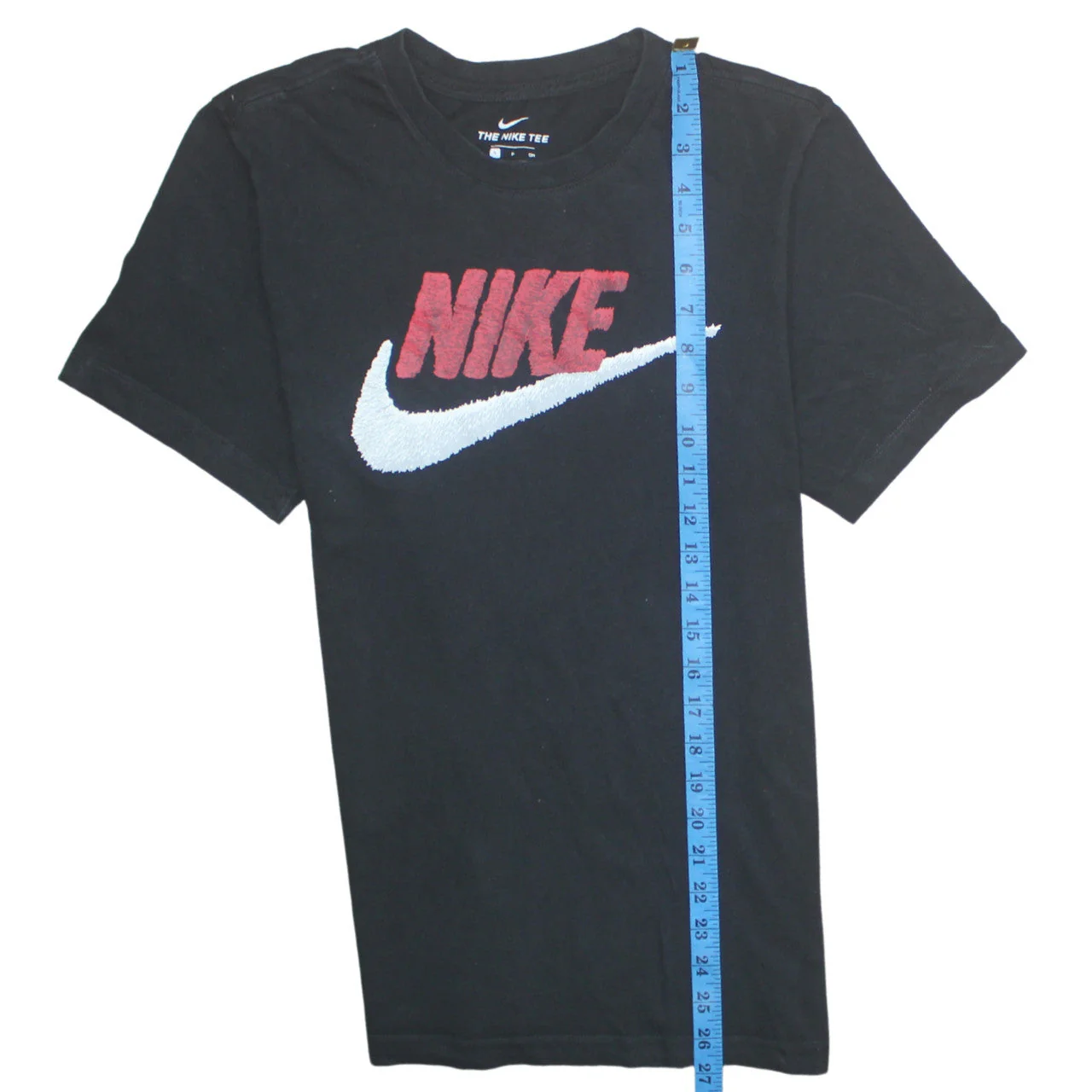Nike Men's Black Swoosh Graphic Sports T-Shirt Size S - Image 3