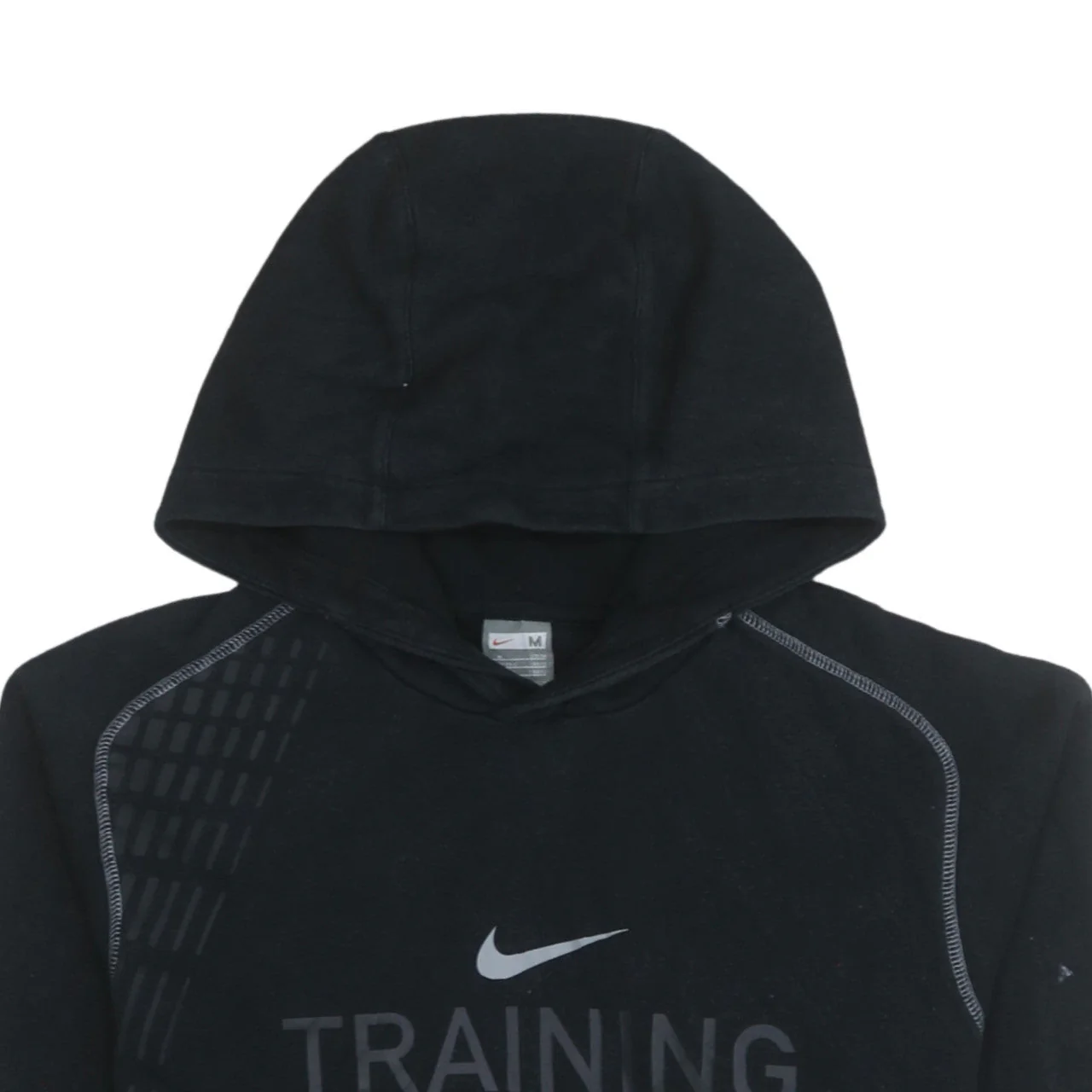 Nike Men's Black Training Pullover Hoodie Size M - Image 7
