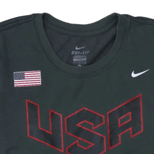 Nike Men's Black USA Dri-Fit Graphic T-Shirt Size L - Image 8