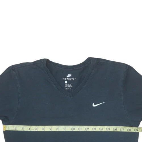 Nike Men's Black V-Neck Short Sleeve Classic Cotton T-Shirt M - Image 2