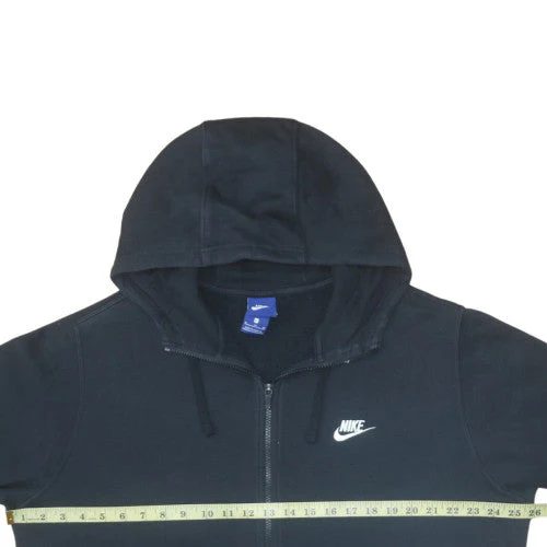 Nike Men's Black XL Full Zip Fleece Hoodie Sweatshirt - Image 2