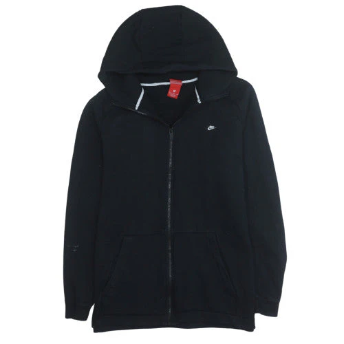 Nike Men's Black XL Full Zip Hoodie Sweatshirt with Logo