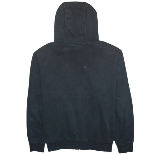 Nike Men's Black XL Full Zip Hoodie with Blue Logo - Image 4