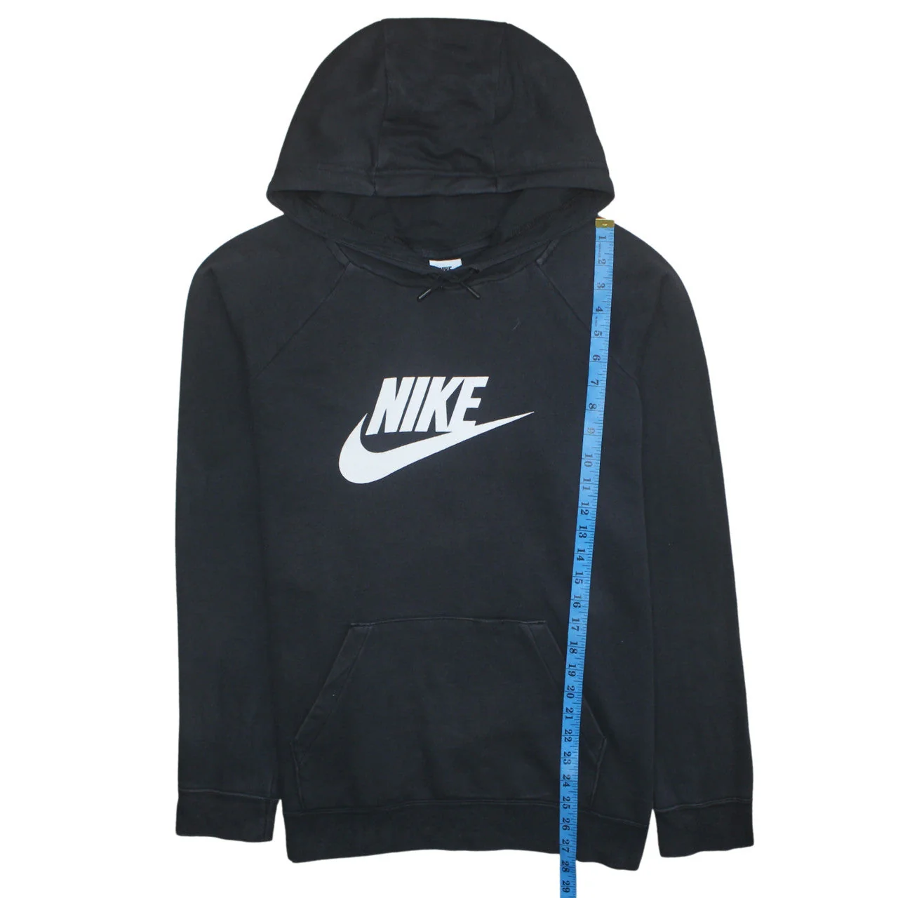 Nike Men's Black XL Pullover Hoodie with Logo Print - Image 2