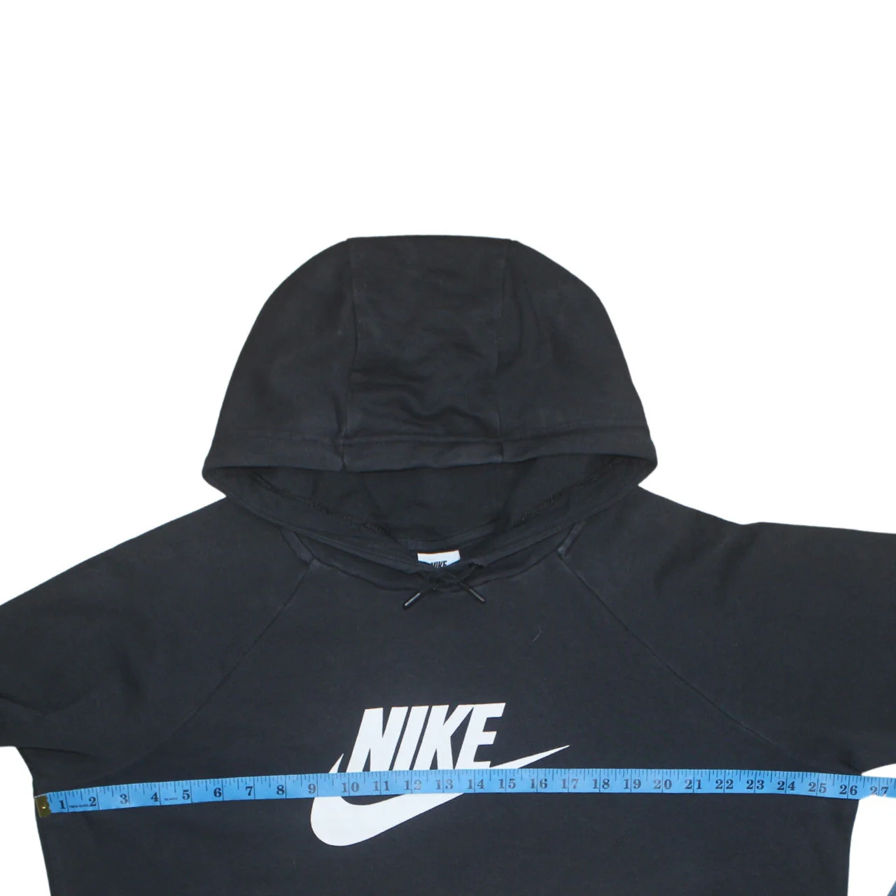 Nike Men's Black XL Pullover Hoodie with Logo Print - Image 3