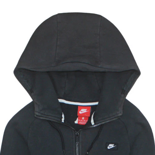 Nike Men's Black XS Full Zip Hoodie Cotton Blend Sweatshirt - Image 7