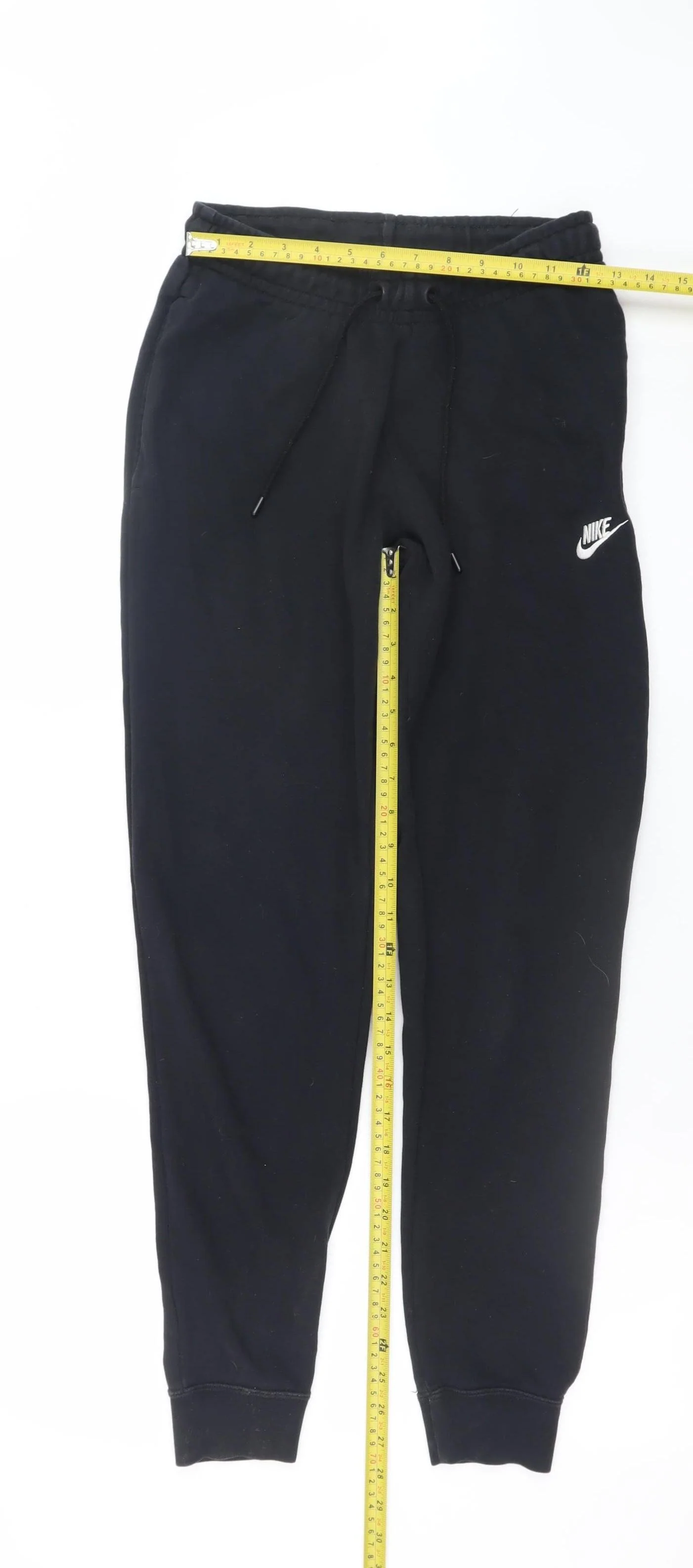 Nike Men's Black XS Jogger Trousers Cotton Fleece Sweatpants - Image 2