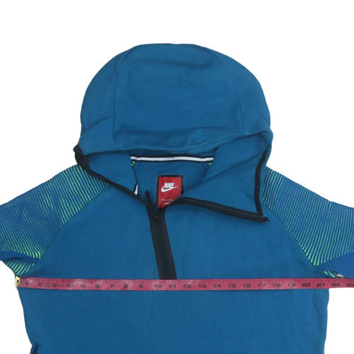 Nike Men's Blue 1/2 Zip Hoodie Size M Regular Fit - Image 2