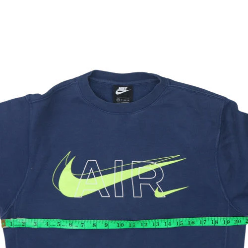 Nike Men's Blue AIR Logo Pullover Sweatshirt XS - Image 2