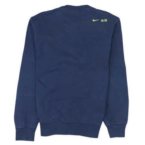 Nike Men's Blue AIR Logo Pullover Sweatshirt XS - Image 4