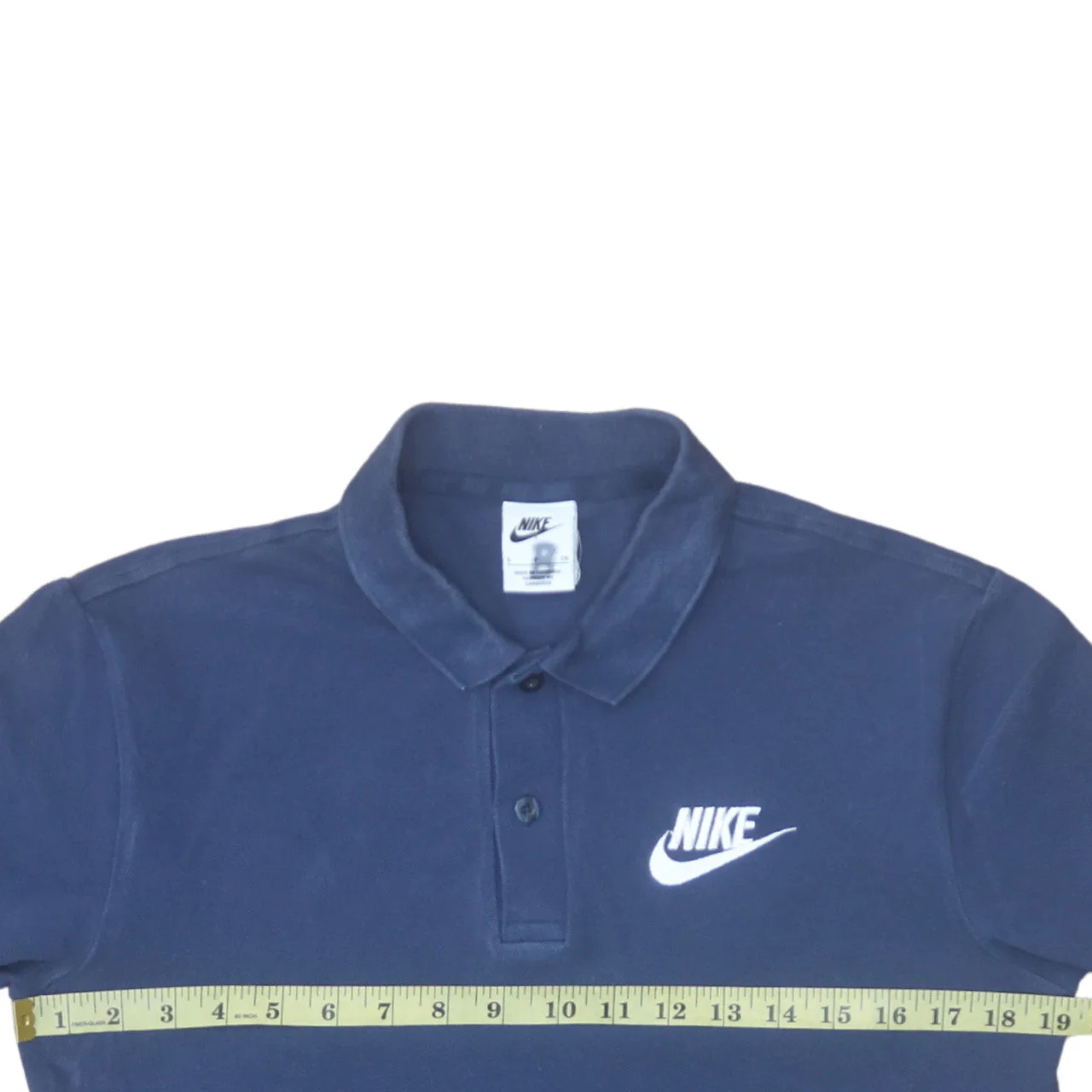 Nike Men's Blue Cotton Polo Shirt Size S Short Sleeve Sportswear - Image 2