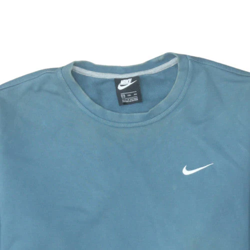 Nike Men's Blue Crew Neck Cotton Sweatshirt XL Classic Fit - Image 7