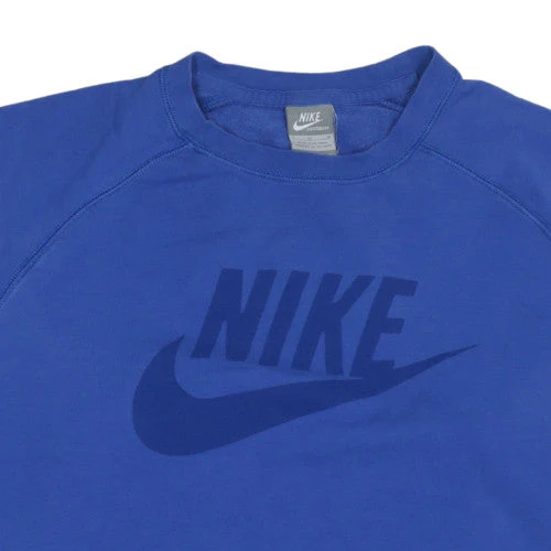 Nike Mens Blue Crew Neck Long Sleeve Pullover Sweatshirt L - Image 4