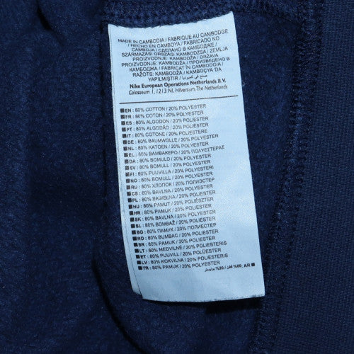 Nike Men's Blue Crew Neck Pullover Sweatshirt L Sports Fleece - Image 6