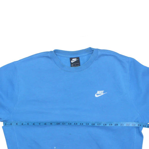 Nike Men's Blue Crew Neck Pullover Sweatshirt L Sports Fleece - Image 2