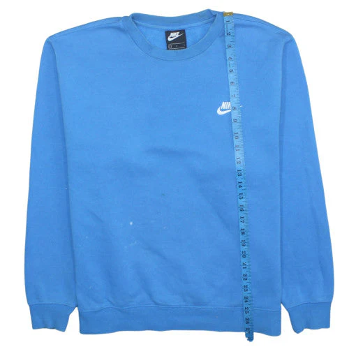 Nike Men's Blue Crew Neck Pullover Sweatshirt L Sports Fleece - Image 3