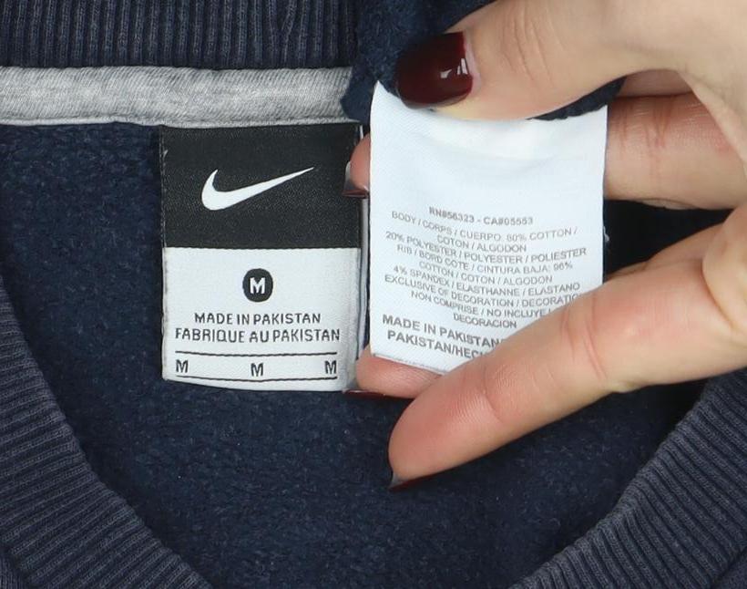 Nike Men's Blue Crew Neck Pullover Sweatshirt M - Image 4