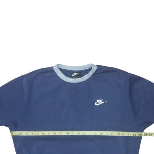 Nike Men's Blue Crew Neck Pullover Sweatshirt Size M - Image 3