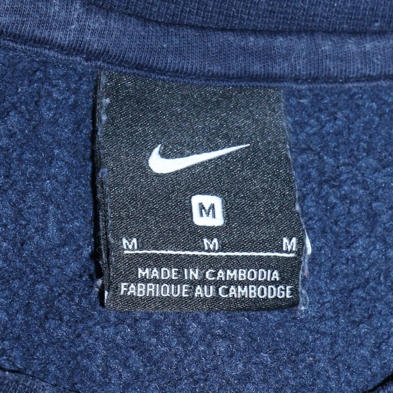 Nike Men's Blue Crew Neck Pullover Sweatshirt Size M - Image 5