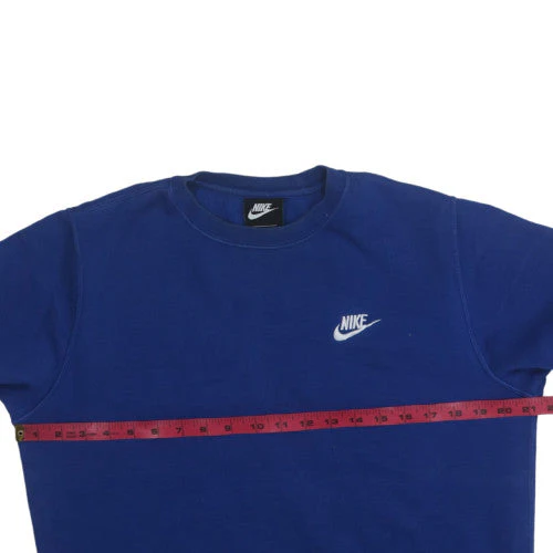 Nike Mens Blue Crew Neck Pullover Sweatshirt Size S Regular Fit - Image 2