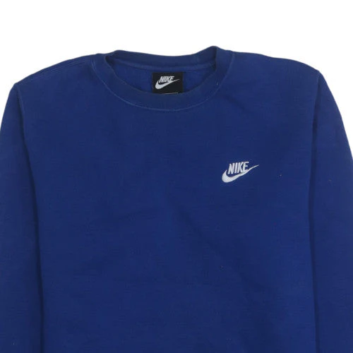 Nike Mens Blue Crew Neck Pullover Sweatshirt Size S Regular Fit - Image 7