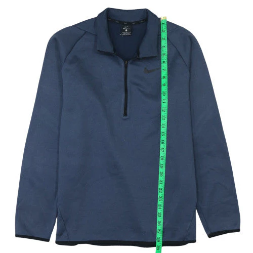 Nike Men's Blue Dri-Fit 1/2 Zip Pullover Sweatshirt Size L - Image 3