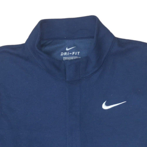 Nike Men's Blue Dri-FIT 1/4 Zip Long Sleeve Sweatshirt M - Image 7