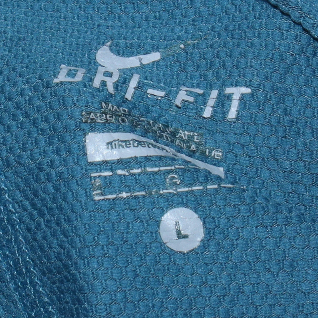 Nike Men's Blue Dri-Fit Full Zip Hoodie Size L Lightweight Sportswear - Image 5