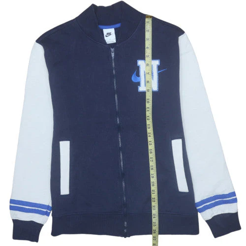 Nike Men's Blue Full Zip Cotton Sweatshirt M Sports Style - Image 3