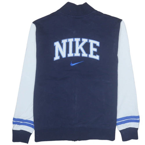 Nike Men's Blue Full Zip Cotton Sweatshirt M Sports Style - Image 4