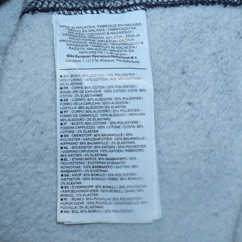 Nike Men's Blue Full Zip Fleece Hoodie in Size M - Image 6