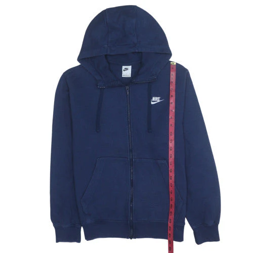 Nike Men's Blue Full Zip Fleece Hoodie Size S Sportswear - Image 3
