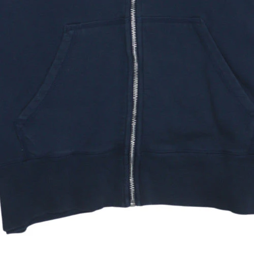 Nike Men's Blue Full Zip Fleece Hoodie Sweatshirt L - Image 6