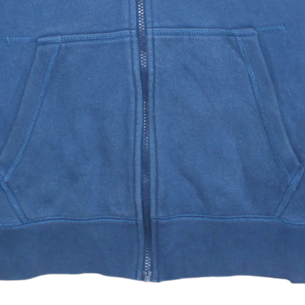 Nike Men's Blue Full Zip Hoodie M Cotton Blend Fleece Sportswear - Image 8