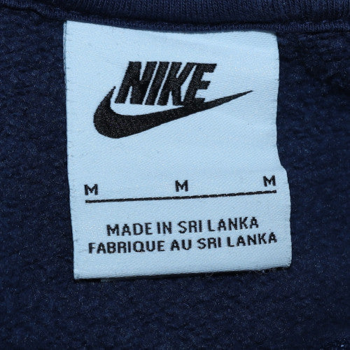 Nike Men's Blue Full Zip Hoodie Medium Fleece Lined Sweatshirt - Image 5