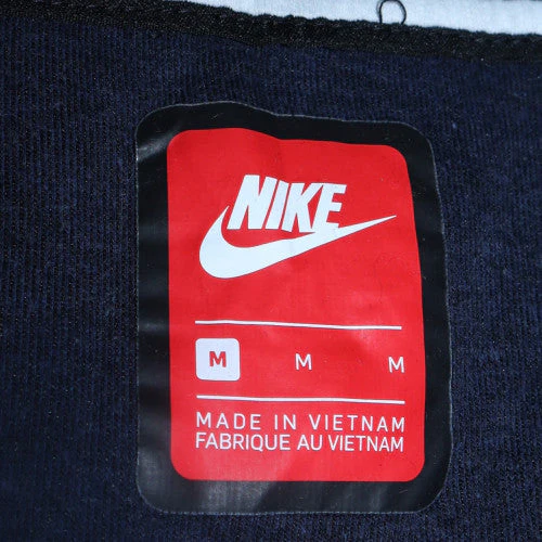 Nike Men's Blue Full Zip Hoodie Medium Fleece Sportswear - Image 6